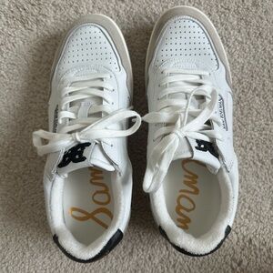 Sam Edelman Women’s White and Black Sneakers - Harper Sneaker